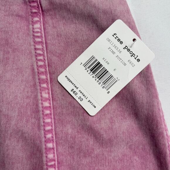 Free People Modern Femme Acid Wash Skirt - Picture 7 of 10